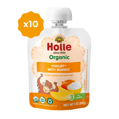 Holle Organic Yogurt Pouches - Mango Holle USA