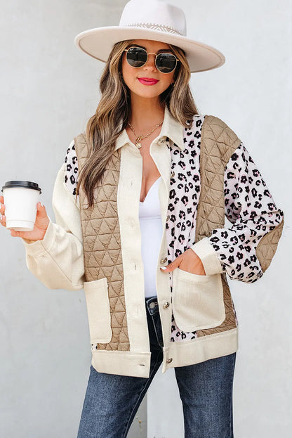 Novaza Quilted Patchwork Front Jacket