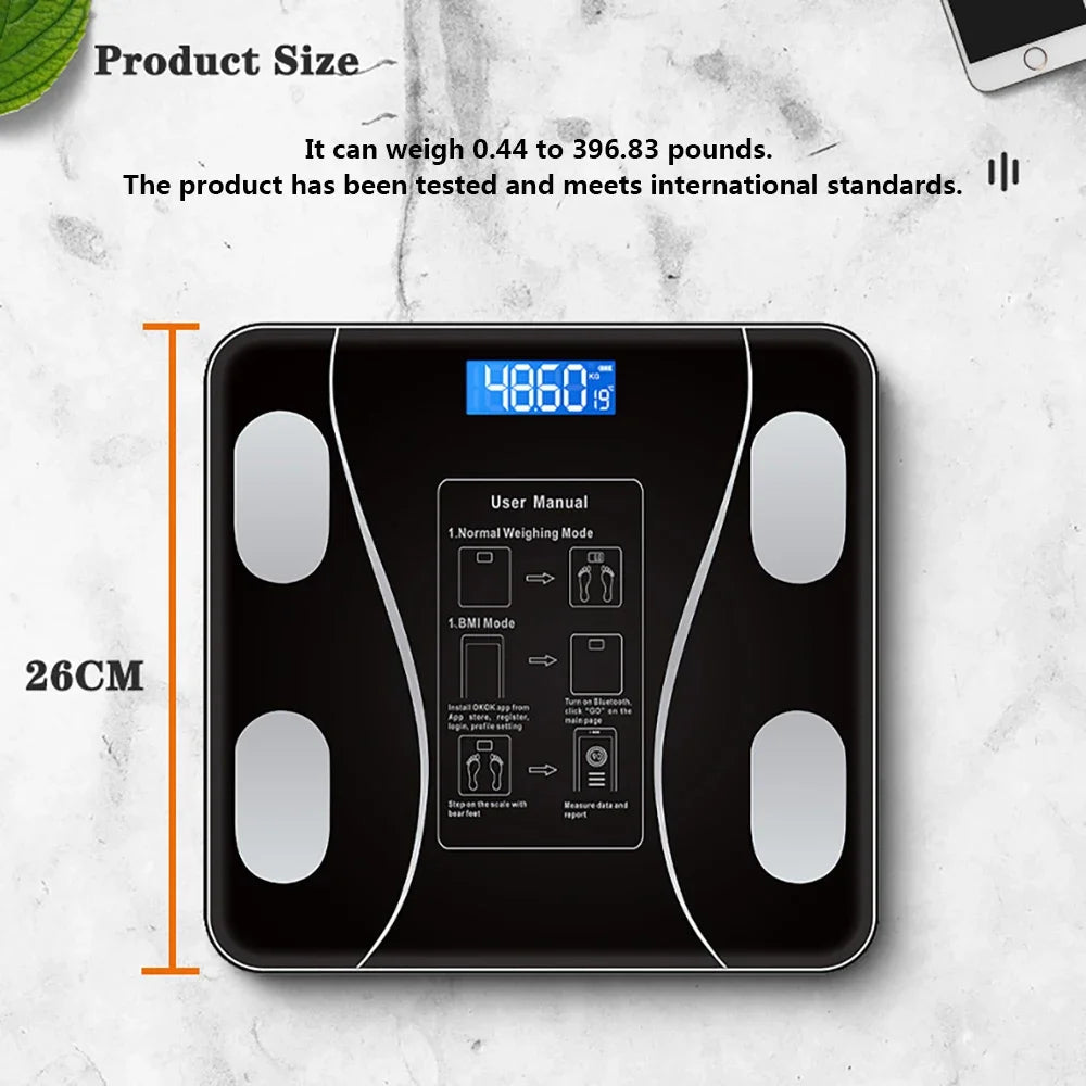 Smart Scale LED Digital Bluetooth Data Analysis Get it from Bo