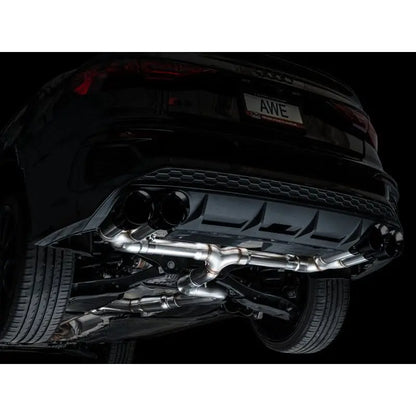 AWE 22-24 Audi 8Y S3 Track Edition Exhaust  - Diamond Black Tips NP Motorsports