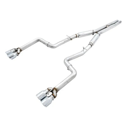 AWE Tuning 2015+ Dodge Challenger 6.4L/6.2L SC Track Edition Exhaust - Quad Chrome Silver Tips NP Motorsports