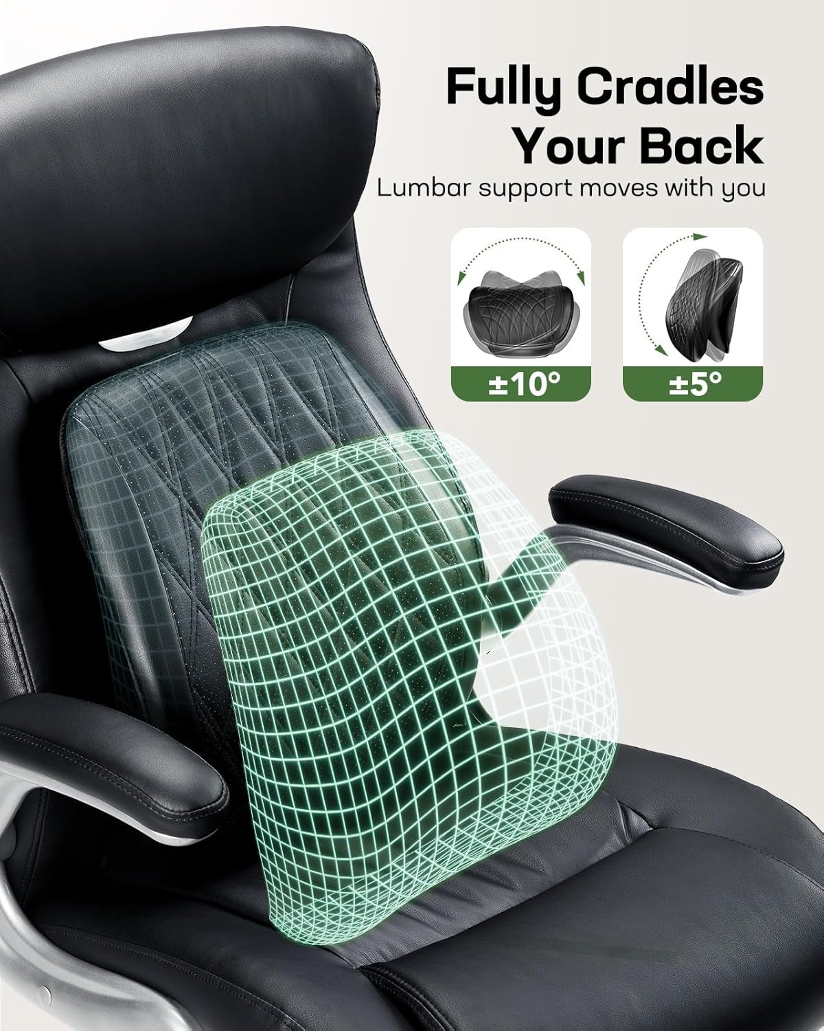 Executive Office Chair With Dynamic Lumbar Support