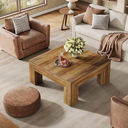 Rectangular Coffee Table ThirtyNine Inches Rustic Brown ShipItFurniture
