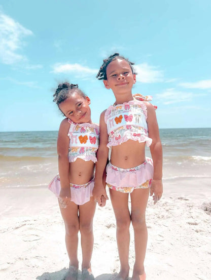 Pink bows two piece Swimsuit - Get it from Bo