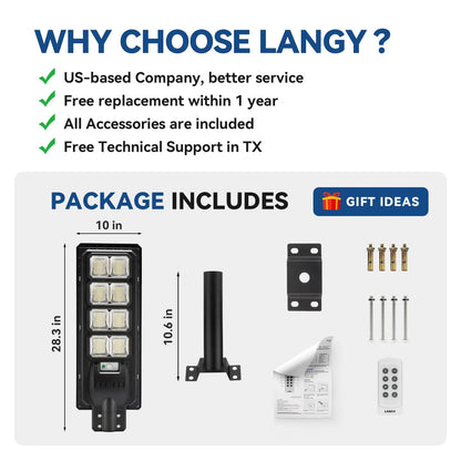 150W 200W solar street lights - ES03 Series Langy Solar Lights