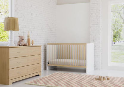 Brookside 6 Drawer Double Dresser (Driftwood) – Dresser for Nursery, 6 Drawer Dresser, Kids Dresser, Nursery Dresser Drawer Organizer, Chest of Drawers ShipItFurniture