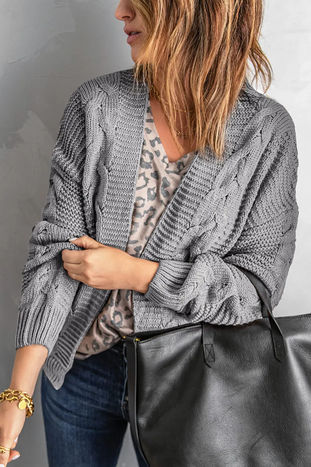 Lyralara Long Sleeve Knit Cardigan