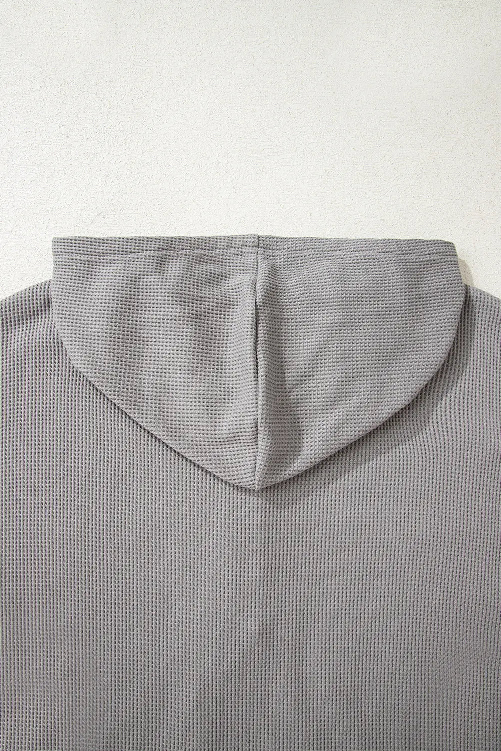 Taytum Patchwork Drawstring Hooded Long Sleeve Top