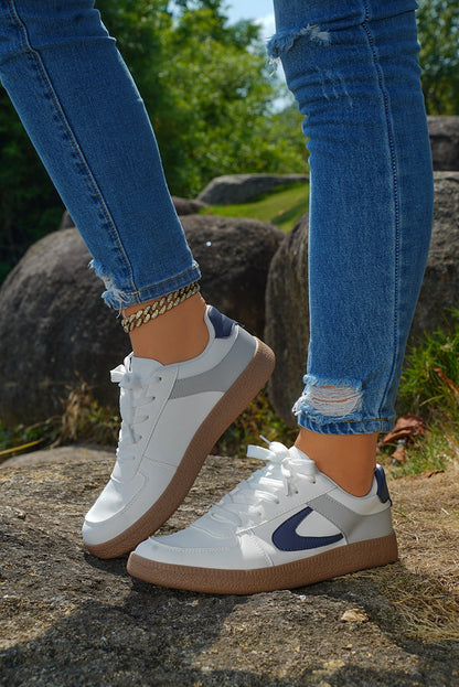 Elizabeth Leather Lace Up Sneakers