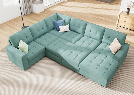 Sectional Sleeper Sofa Bed With Integrated Storage ShipItFurniture