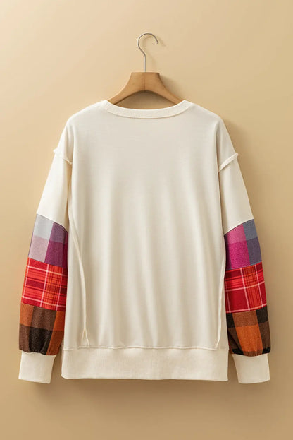 Anika Seam Patchwork top Long Sleeve Top