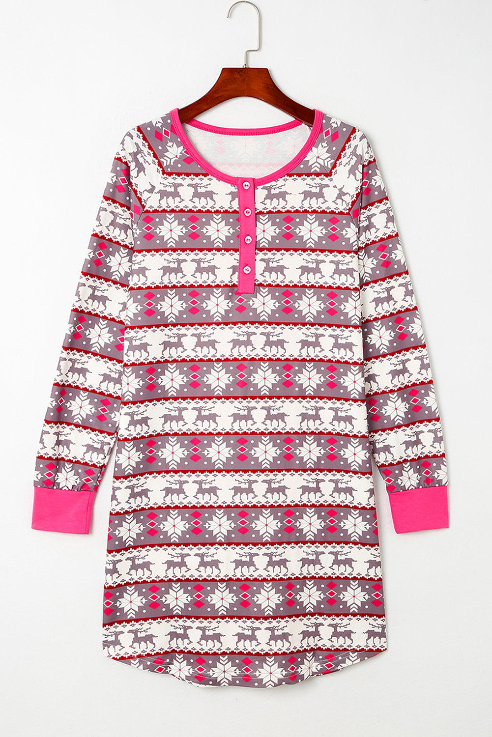 Avery Pattern Henley Pajama Dress