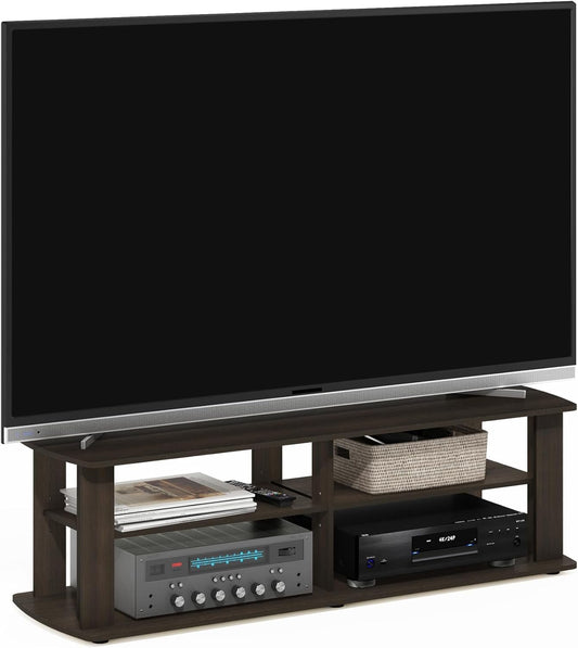 43.3 Inch Wide Dark Brown Entertainment Center TV Stand