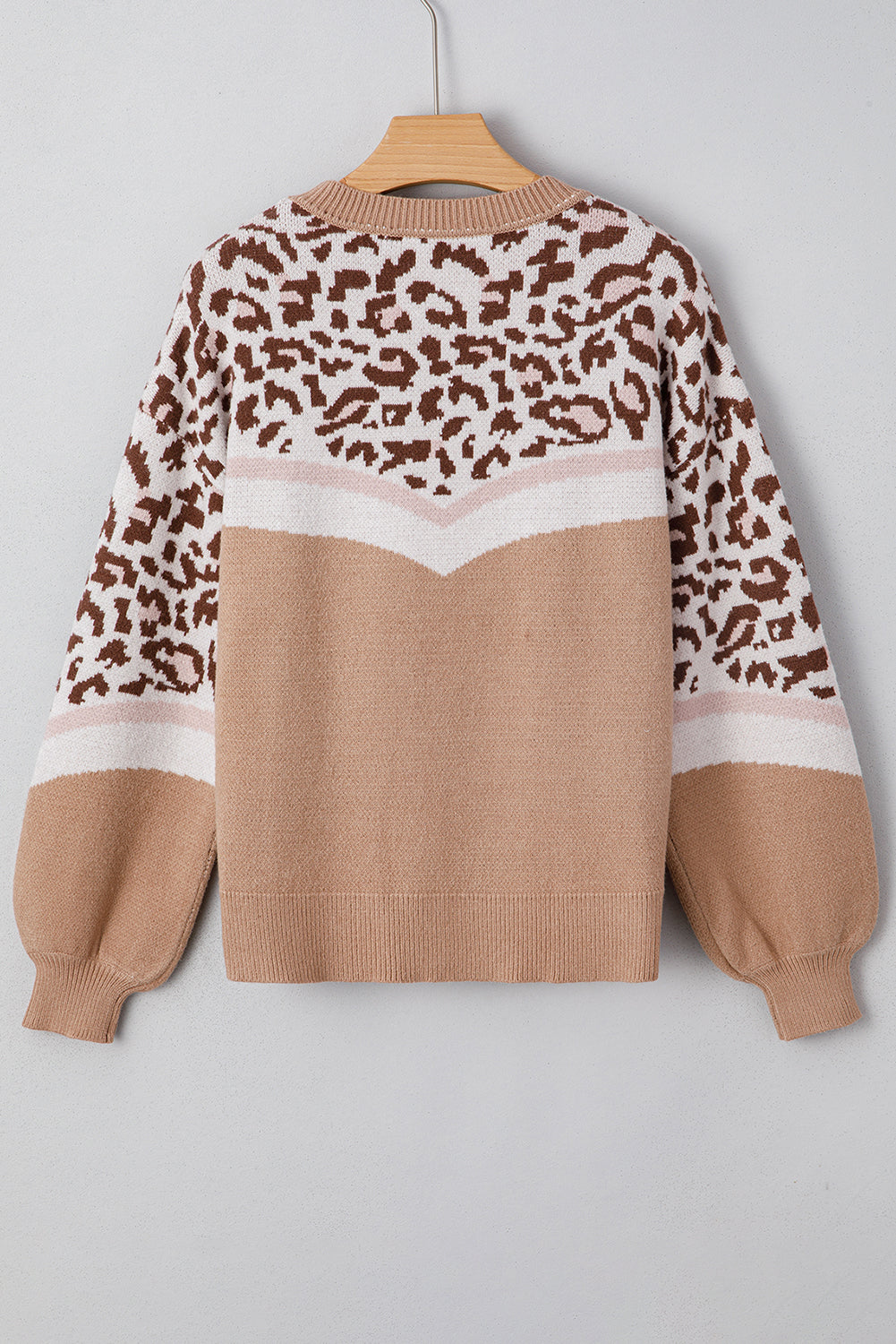Eliana Block Knit Baggy Sweater