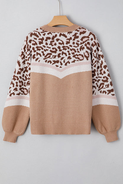 Eliana Block Knit Baggy Sweater