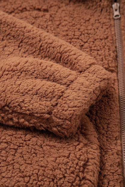 Bethany Up Hooded Sherpa Jacket