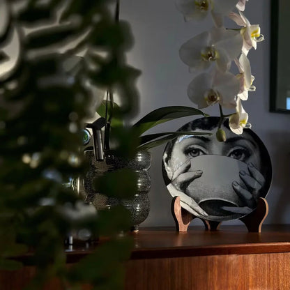 Ceramic Italian Face Hanging Plate Wall Decoration European Get it from Bo