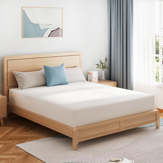 Green Tea Memory Foam Queen Mattress for Comfort