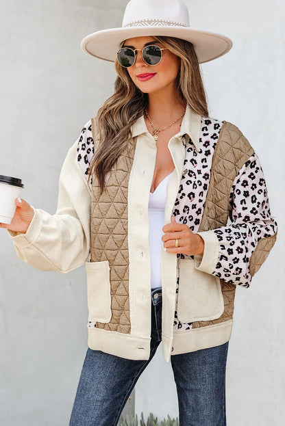 Novaza Quilted Patchwork Front Jacket