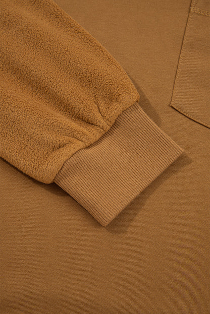 Isabella High Low Patchwork Sweatshirt