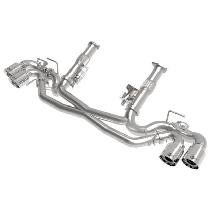 AFe MACH Force-Xp 304 Stainless Steel Cat-Back Exhaust Polished 2020 Chevrolet Corvette C8 NP Motorsports