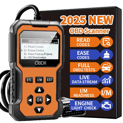 Car OBDII Scanner Diagnostic Tool Code Reader Engine Fault Code