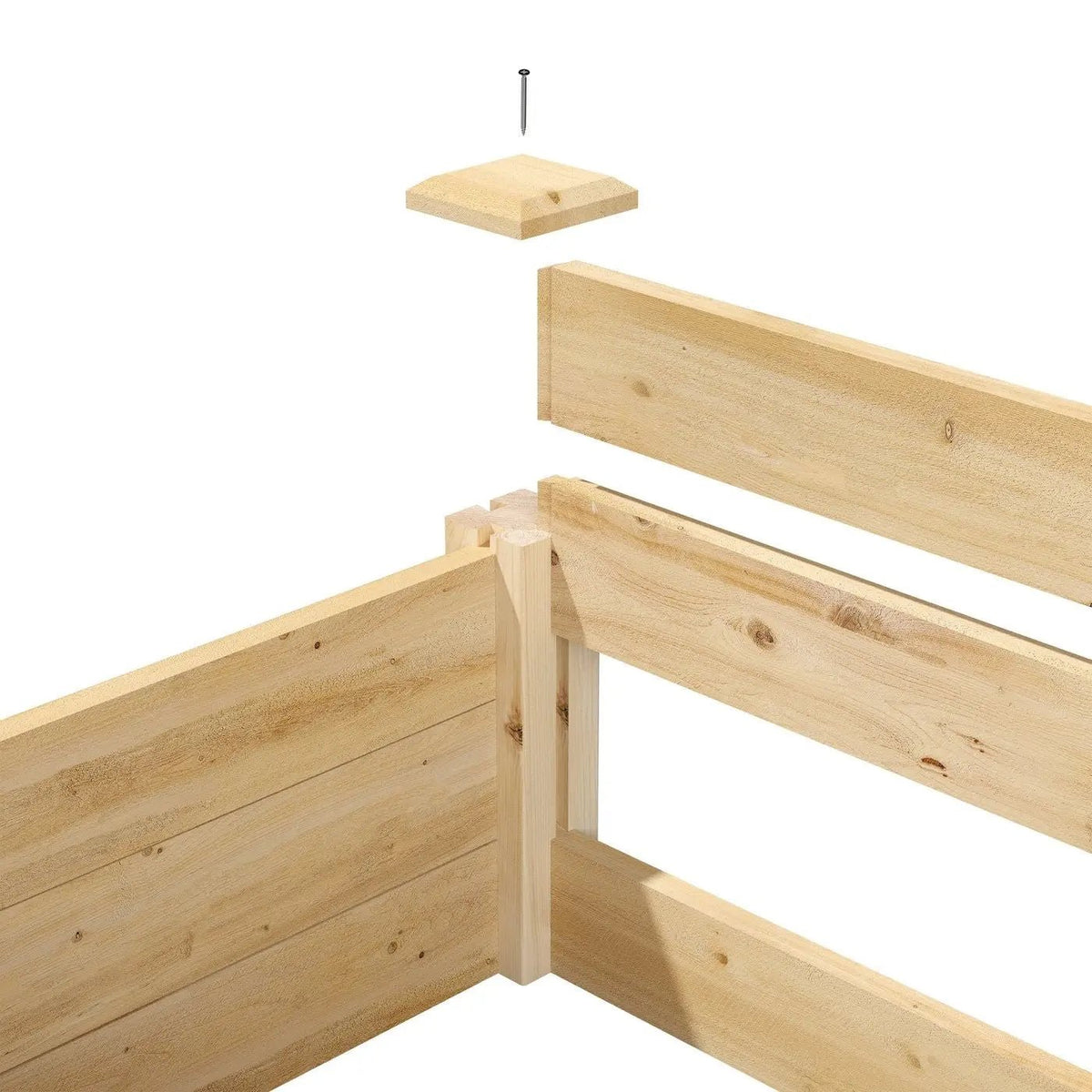 4 ft x 8 ft Cedar Wood Raised Garden Bed - Made in USA - Get it from Bo