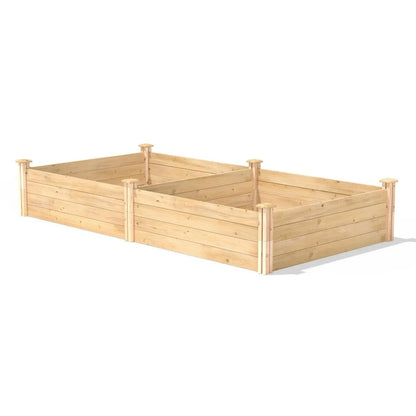 4 ft x 8 ft Cedar Wood Raised Garden Bed - Made in USA - Get it from Bo