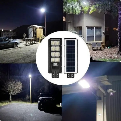 4 pack 200W solar street lights 20000 lumens - Get it from Bo