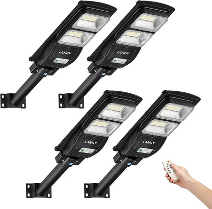 4 PACK 60W solar street light 6000 lumens - Get it from Bo