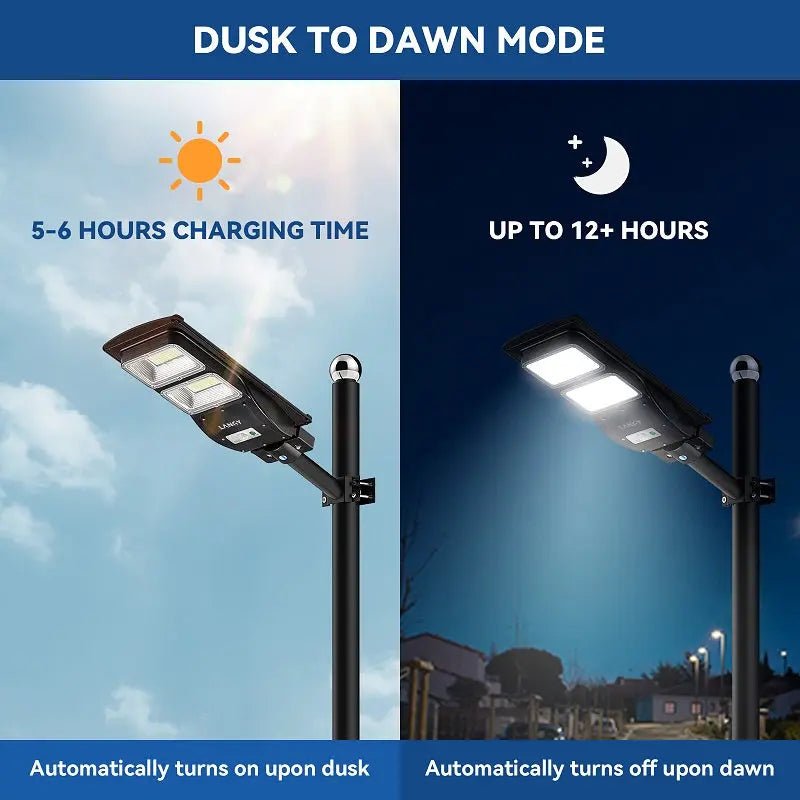 4 PACK 60W solar street light 6000 lumens - Get it from Bo