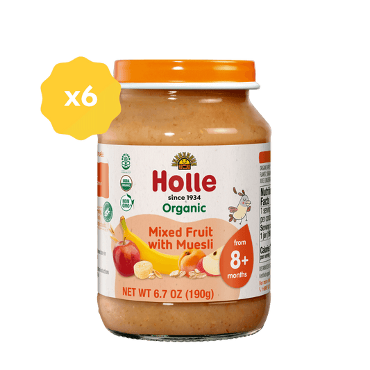 Holle Organic Baby Food Jar - Mixed Fruit with Muesli - 6 Jars Holle USA