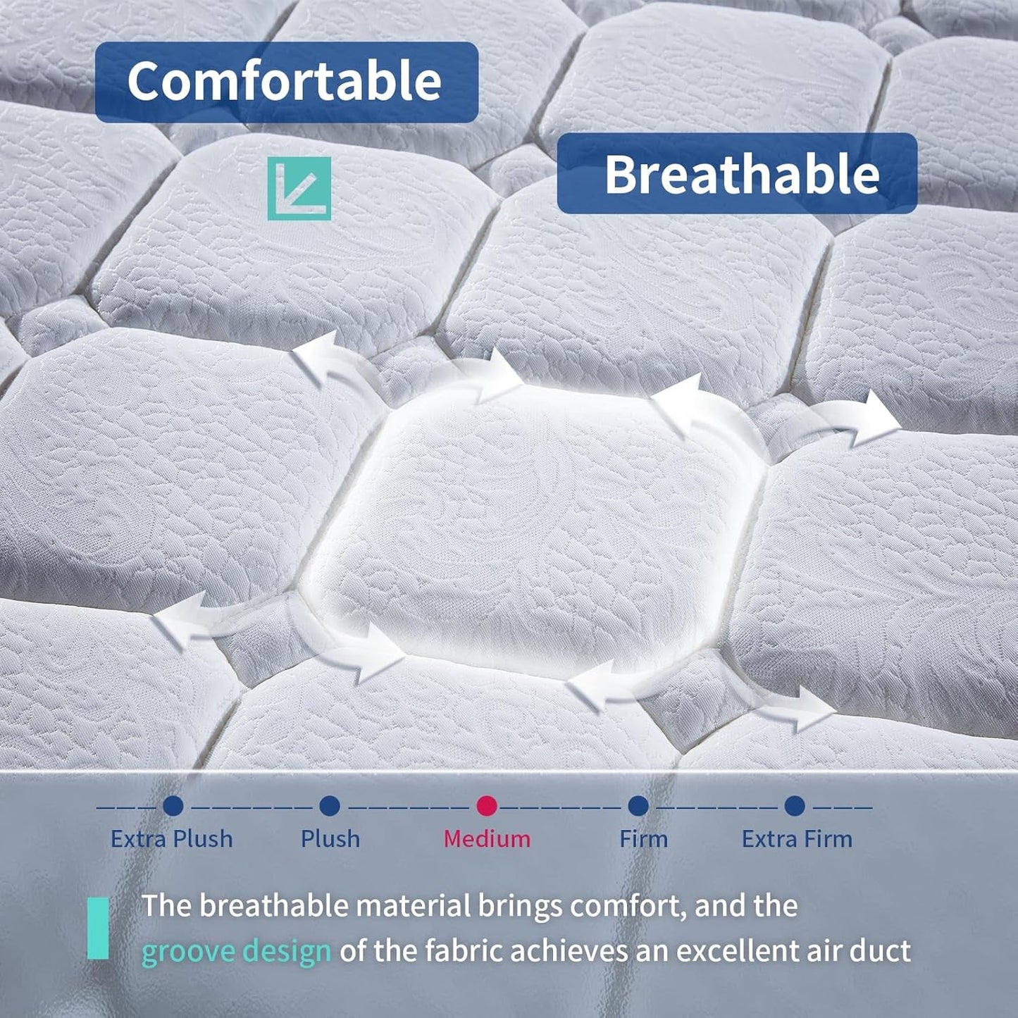 12 Inch Hybrid Mattress with Memory Foam Support