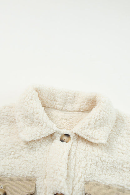 Olivia Single Breasted Teddy Coat