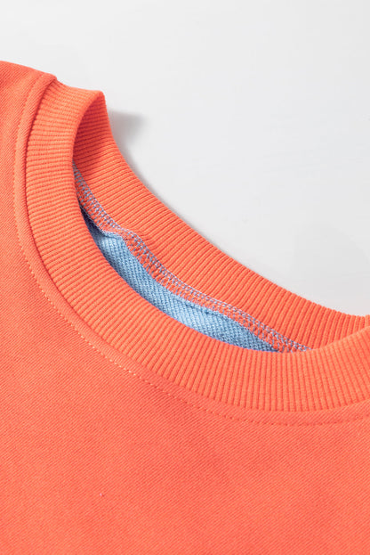 Isabella Patchwork Drop Shoulder Sweatshirt