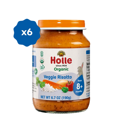 Holle Organic Baby Food Jar - Veggie Risotto - 6 Jars Holle USA
