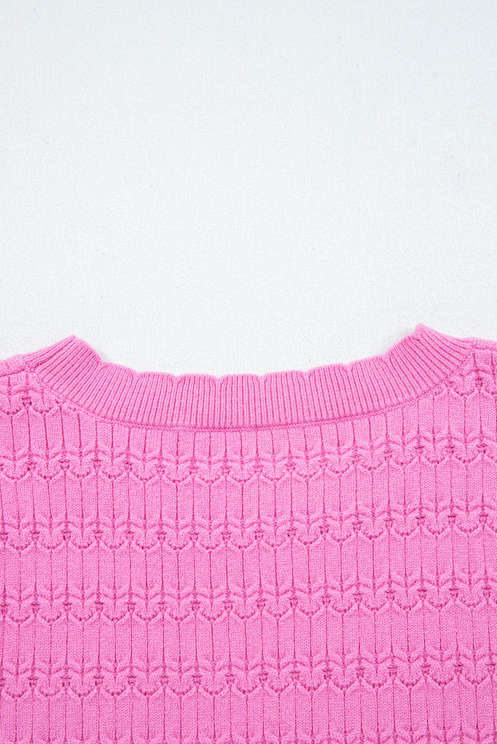 Kay Knit Ribbed Cuffs Crew Neck Sweater