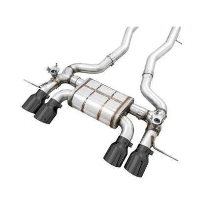 AWE SwitchPath Catback Exhaust for BMW G8X M3/M4 - Diamond Black Tips NP Motorsports