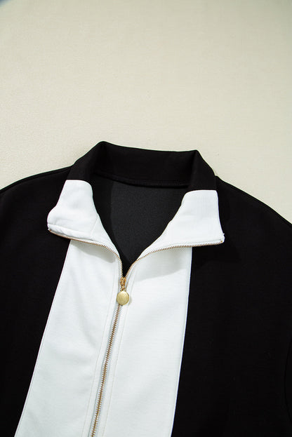 Olivia Patchwork Zip Front Romper