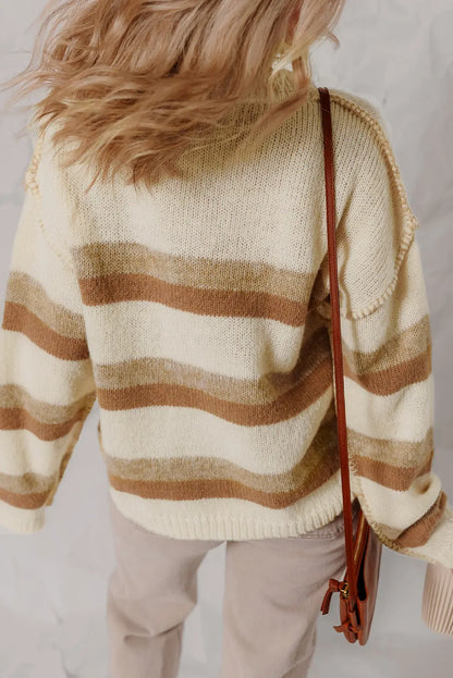 Elizabeth Shoulder Knit Baggy Sweater