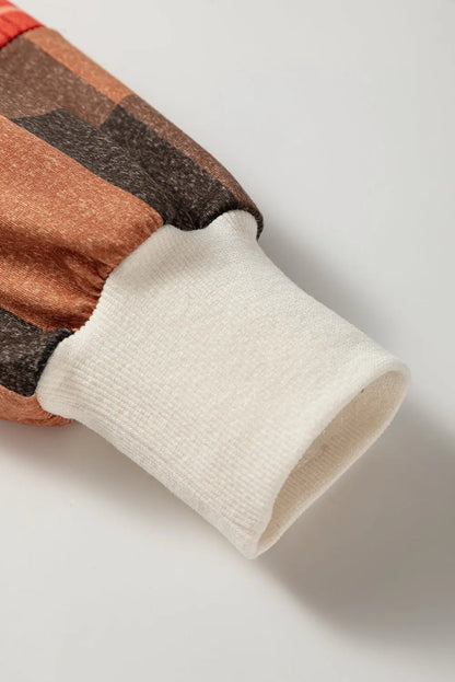 Anika Seam Patchwork top Long Sleeve Top