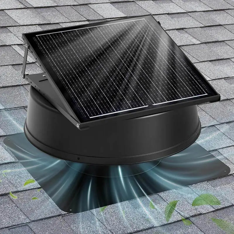 42W 12" Solar Attic Fan with Smart Power Adapter+Remote - Get it from Bo