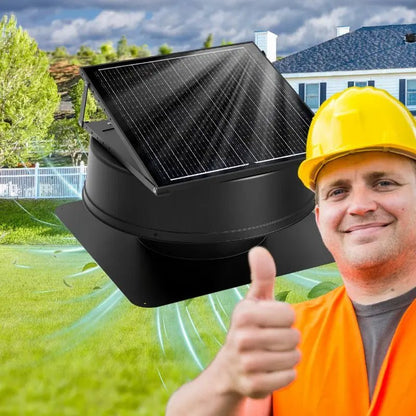 42W 12" Solar Attic Fan with Smart Power Adapter+Remote - Get it from Bo