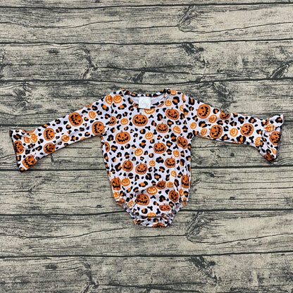Leopard Pumpkins Long sleeve bell leo Leopardbaby Boutique