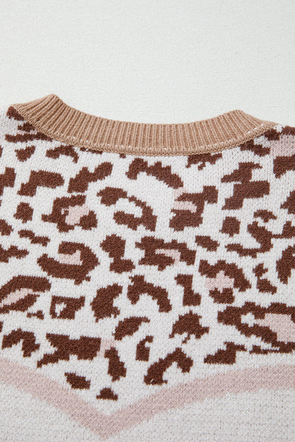 Eliana Block Knit Baggy Sweater