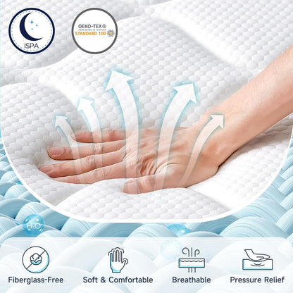 Medium Firm Queen Hybrid Mattress for Ultimate Comfort