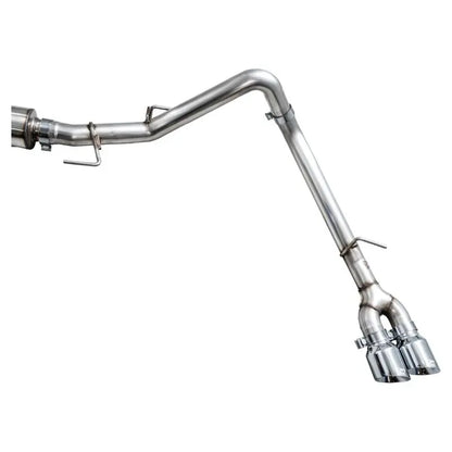 AWE 0FG Exhaust for 3rd Gen Toyota Tundra - Dual Chrome Silver Tips NP Motorsports