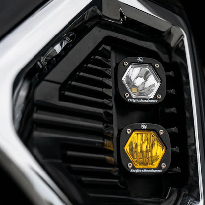 Baja Designs S1 Dual Fog Pocket Light Kit | 19-22 GMC Sierra 1500 Dunes 2 Dezert SXS