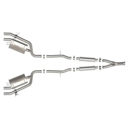 aFe 22-23 Kia Stinger L4-2.5L Turbo Gemini XV 3in to Dual 2-1/2in Cat-Back Exhaust System w/ Cut-Out NP Motorsports