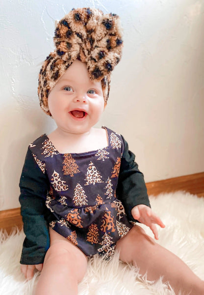 Leopard trees ruffle romper - Get it from Bo